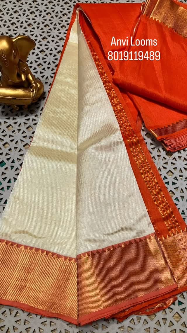 Mangalagiri Pattu Contrast Pallu