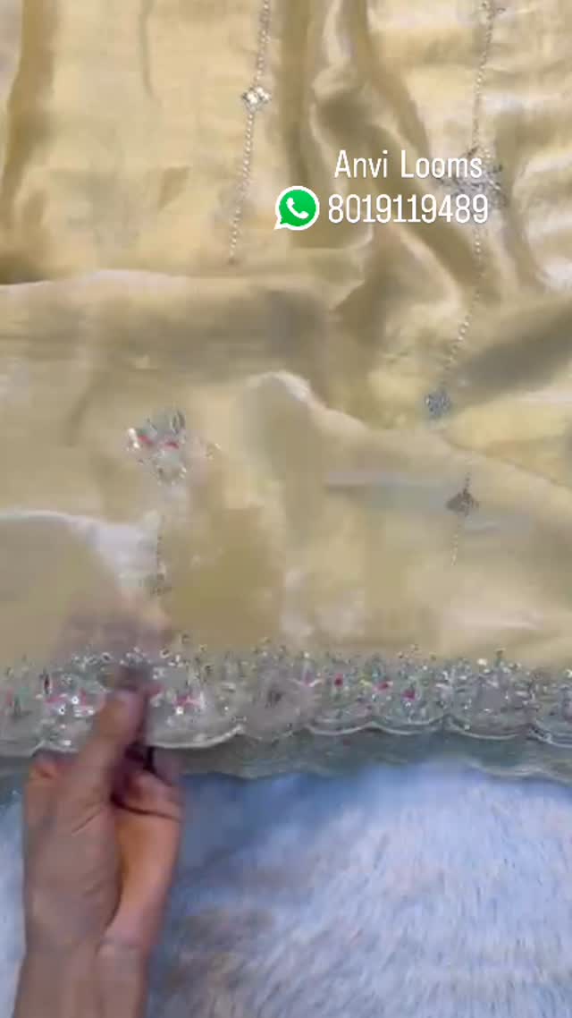 Space Silk Sequence Saree